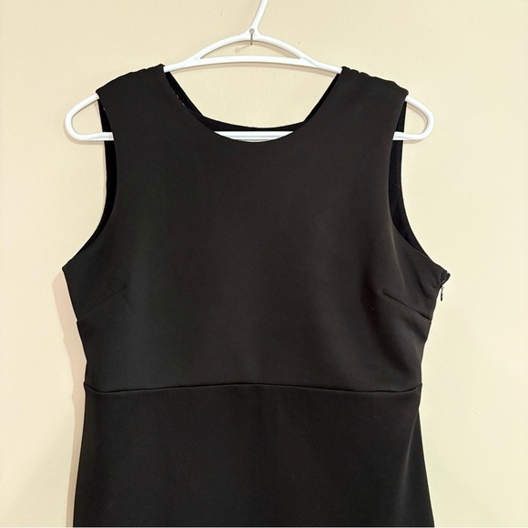 Kersh Black Fitted Sheath Mini Dress w Mesh Racer Back – Size Medium Like New - Picture 3 of 16